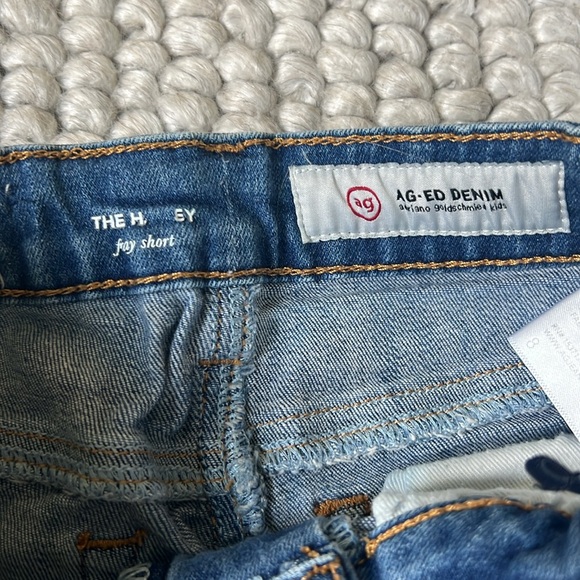 ADRIANO GOLDSCHMEID KIDS Ag-Ed Denim distressed Fray Short Denim Jean Shorts - Picture 2 of 6